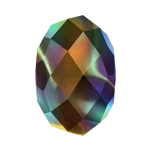 Swarovski Crystal Beads 5040 6 mm Crystal Rainbow Dark 2X