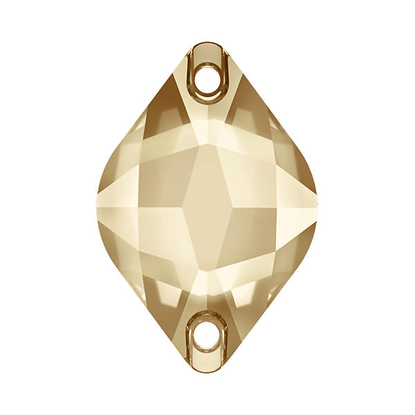 Swarovski Sew-on Crystals 3211 18 x 12 mm Crystal Golden Shadow F
