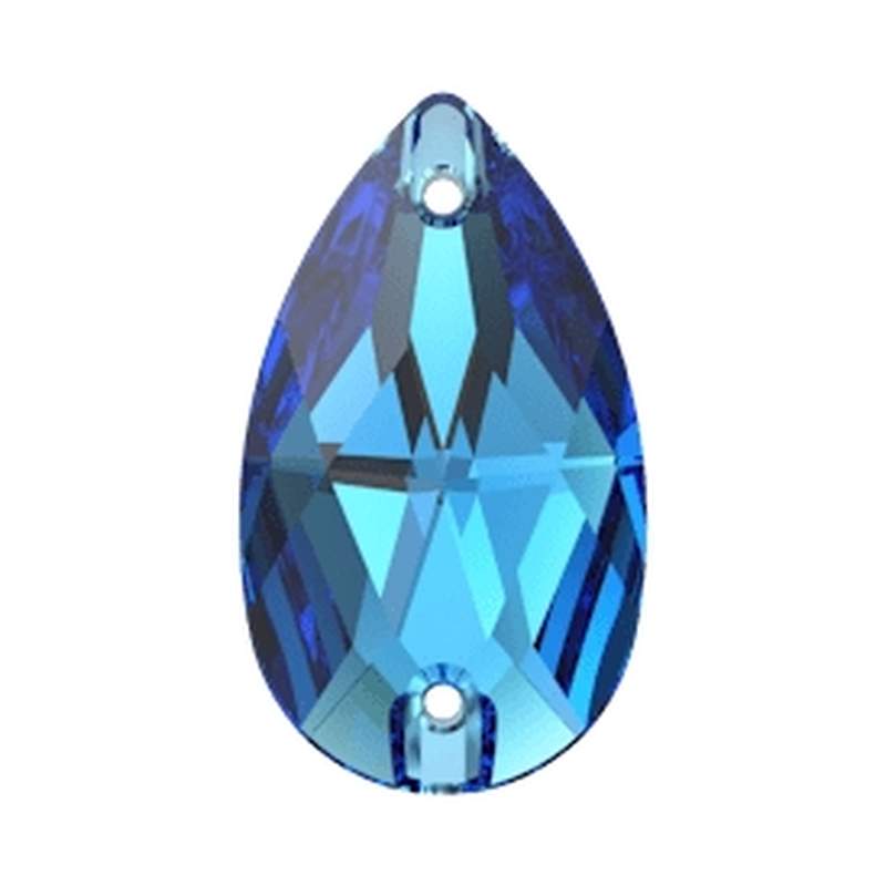 Swarovski Sew-on Crystals 3230 18 x 10,5 mm Capri Blue F