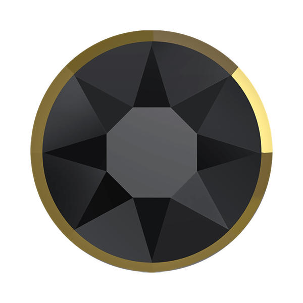 Swarovski Hotfix Crystals 2078/I ss 34 Jet Dorado Z A HF