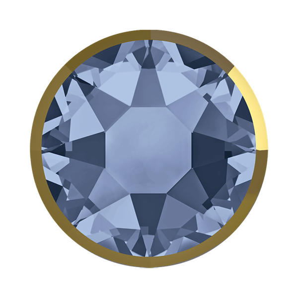 Swarovski Hotfix Crystals 2078/I ss 34 Denim Blue Dorado Z A HF