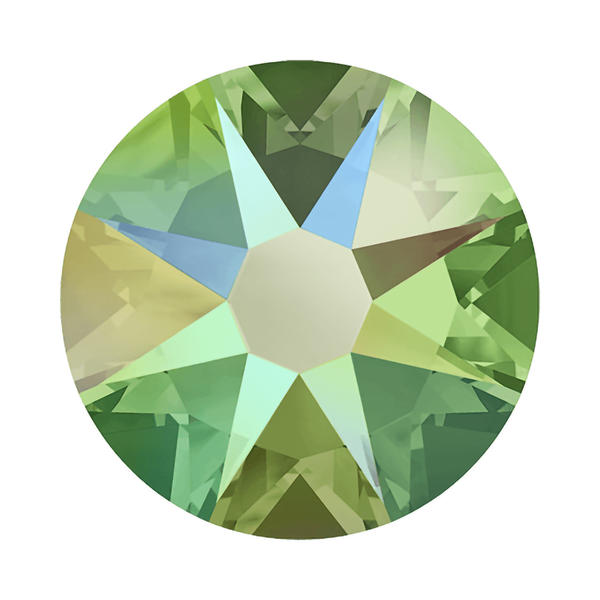 Swarovski Flatback Crystals 2088 ss 30 Peridot Shimmer F