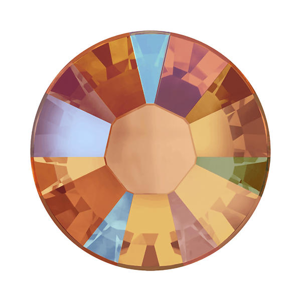 Swarovski Hotfix Crystals 2038 ss 10 Tangerine Shimmer A HF