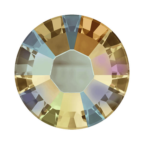Swarovski Hotfix Crystals 2038 ss 10 Light Colorado Topaz Shimmer A HF