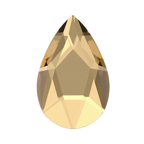 Swarovski Hotfix Crystals 2303 8 x 5 mm Crystal Golden Shadow M HF