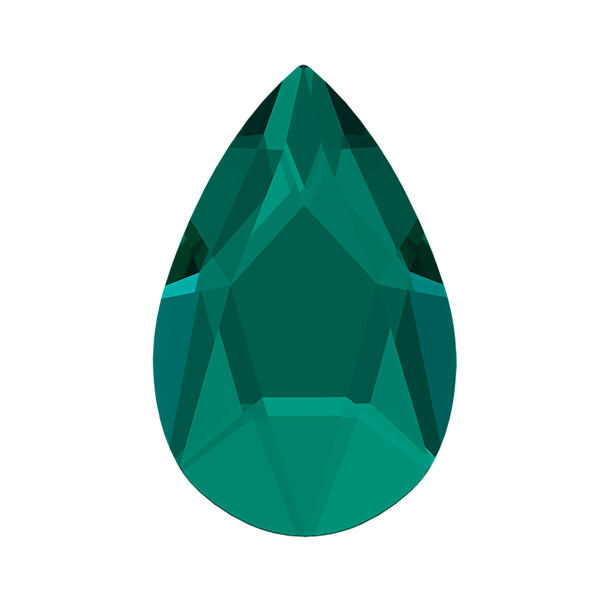 Swarovski Hotfix Crystals 2303 14 x 9 mm Emerald M HF
