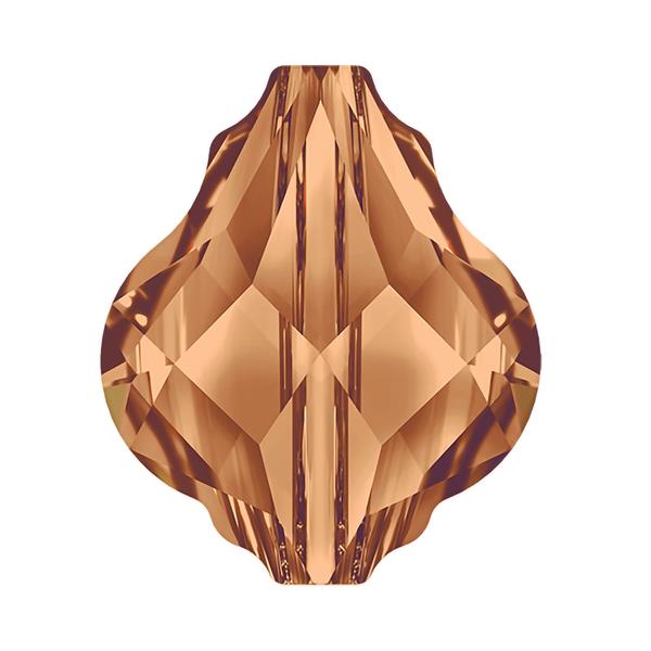 Swarovski Crystal Beads 5058 10 mm Light Smoked Topaz