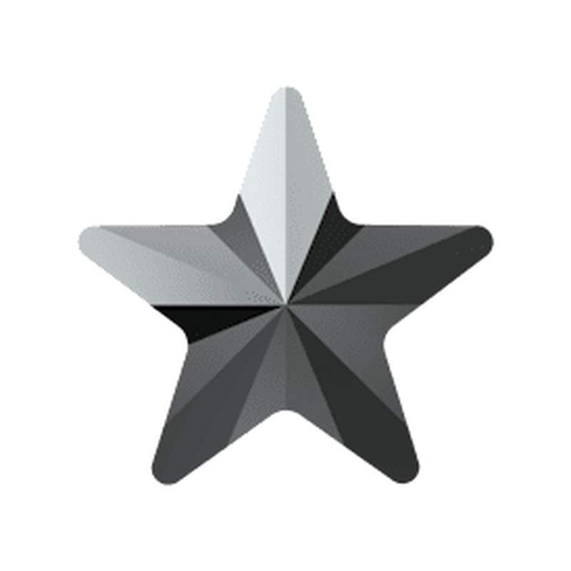 Swarovski Fancy Stones 4745 5 mm Jet Hematite F