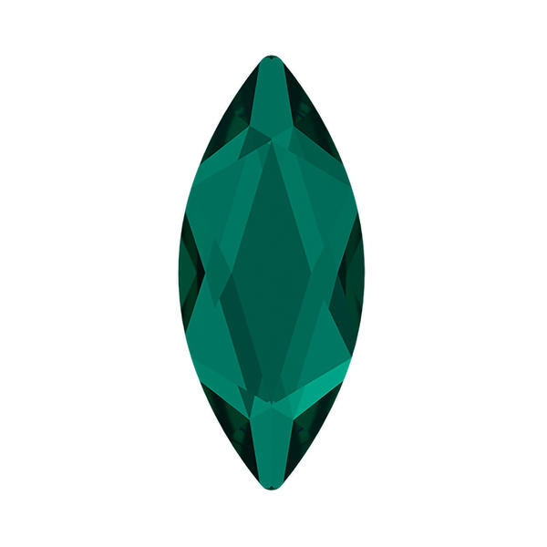 Swarovski Flatback Crystals 2201 8 x 3,5 mm Emerald F
