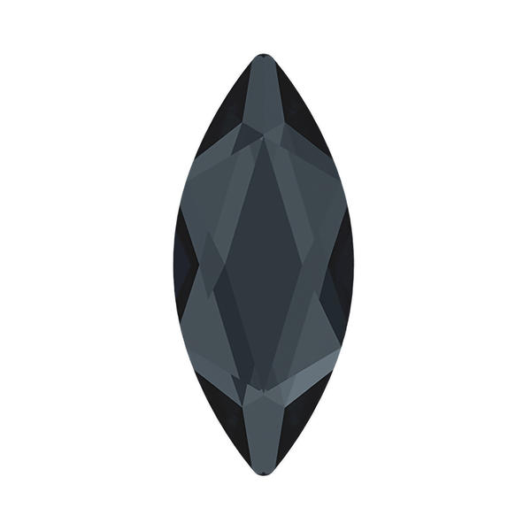 Swarovski Flatback Crystals 2201 14 x 6 mm Graphite F