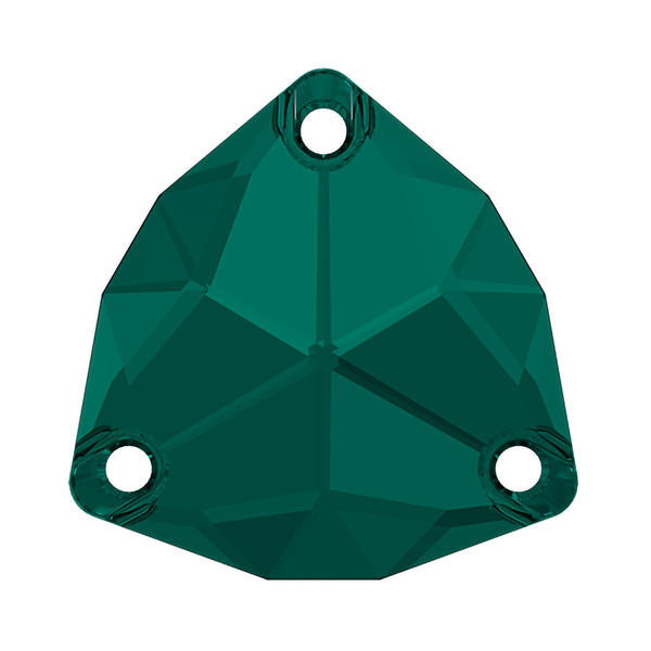 Swarovski Sew-on Crystals 3272 16 mm Emerald F