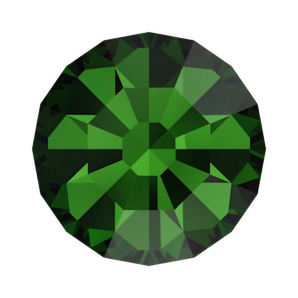 Swarovski Round Stones 1100 pp 1 Dark Moss Green F