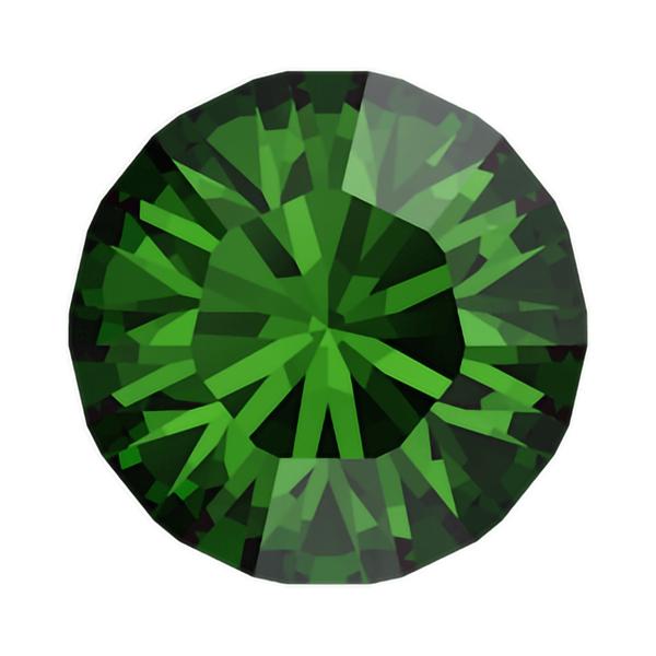 Swarovski Round Stones 1028 pp 2 Dark Moss Green F