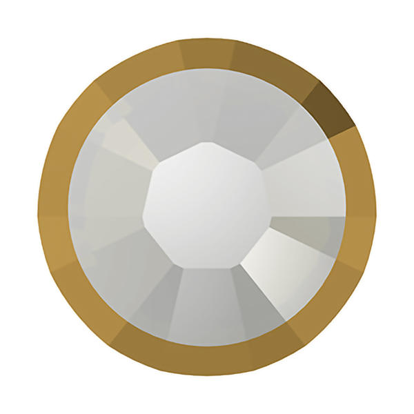 Swarovski Hotfix Crystals 2038/I ss 10 White Opal Dorado Z A HF