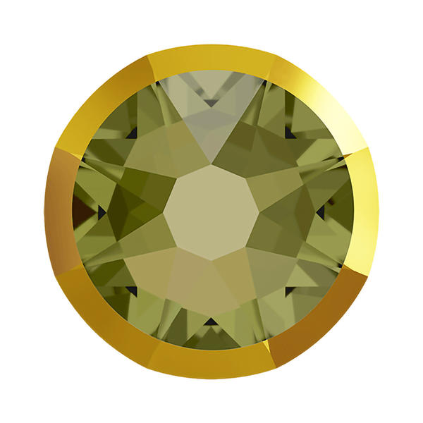 Swarovski Flatback Crystals 2088/I ss 34 Khaki Dorado Z F