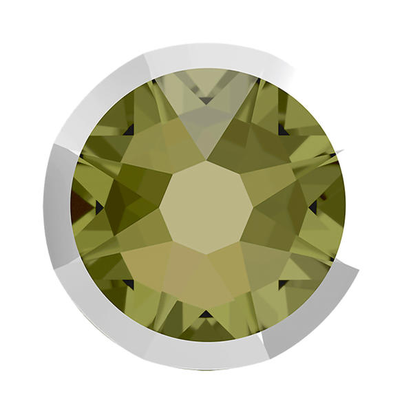 Swarovski Flatback Crystals 2088/I ss 16 Khaki Light Chrome Z F