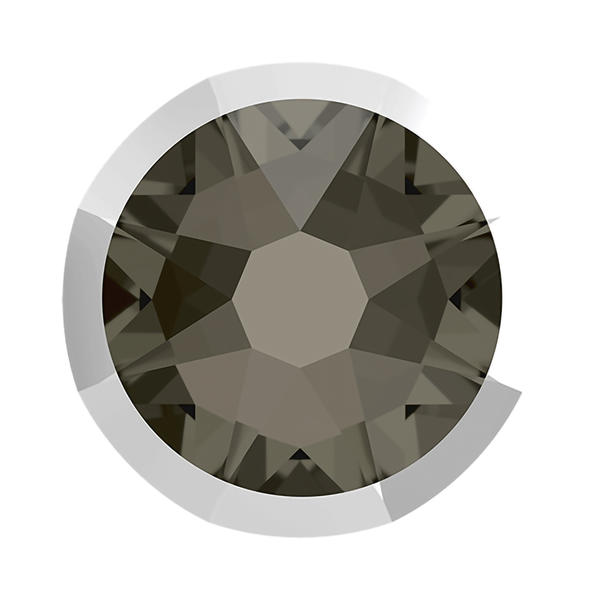 Swarovski Flatback Crystals 2088/I ss 16 Black Diamond Light Chrome Z F