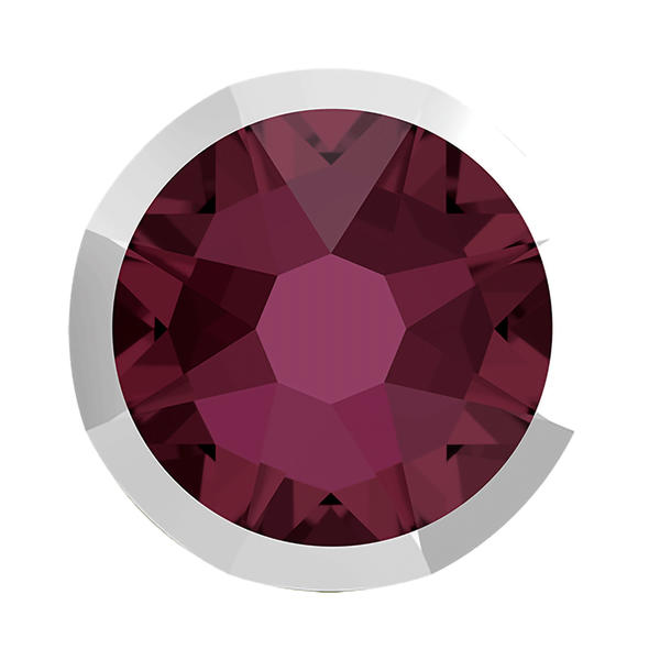Swarovski Flatback Crystals 2088/I ss 16 Burgundy Light Chrome Z F