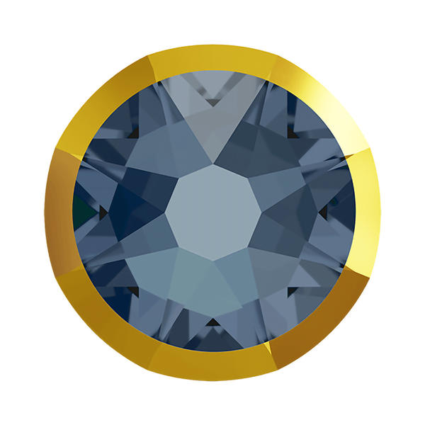 Swarovski Flatback Crystals 2088/I ss 34 Denim Blue Dorado Z F