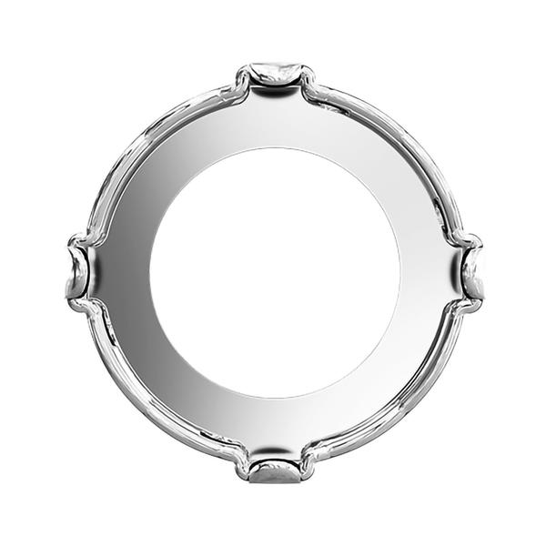 Swarovski Round Stone Settings 1681/S 12 mm Rhodium 3PH2OH