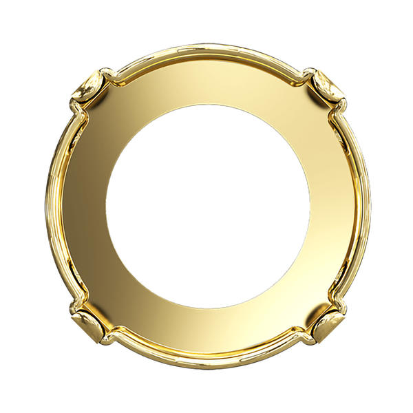 Swarovski Round Stone Settings 1695/S 14 mm Gold 3PH2O3