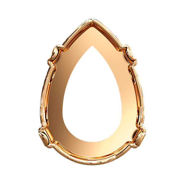 Swarovski Fancy Stone Settings 4320/S 14 x 10 mm Brass 3PH2OZ