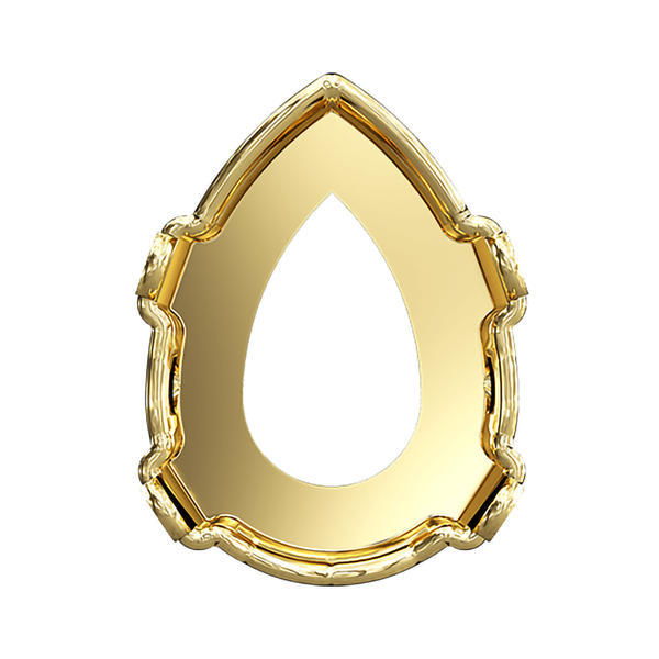 Swarovski Fancy Stone Settings 4320/S 8 x 6 mm Gold 3PH2O3