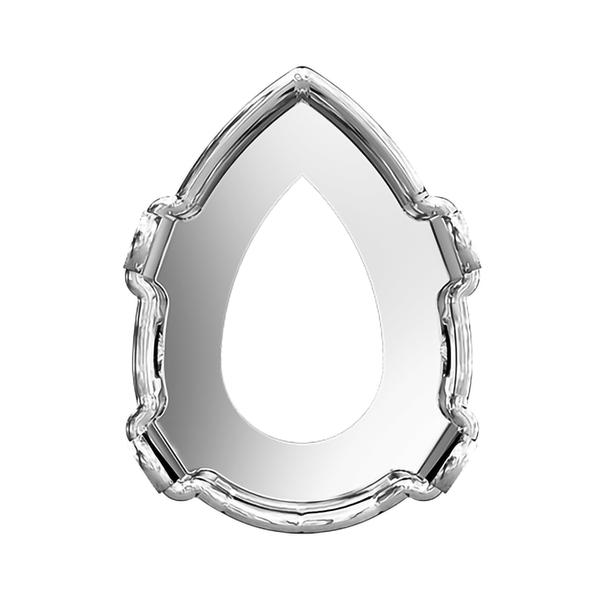 Swarovski Fancy Stone Settings 4320/S 8 x 6 mm Rhodium 3PH2OH