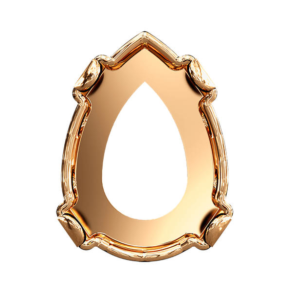 Swarovski Fancy Stone Settings 4320/S 8 x 6 mm Brass 3PH2OZ