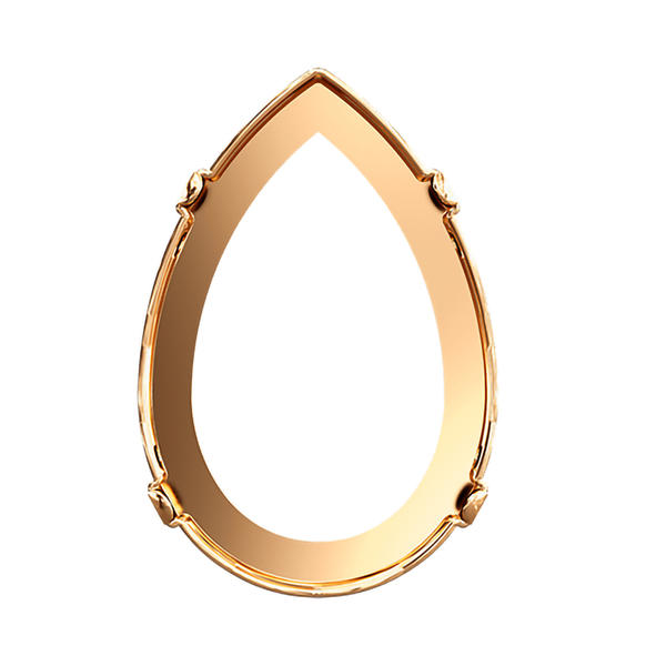 Swarovski Fancy Stone Settings 4327/S 30 x 20 mm Brass 3PH2OZ
