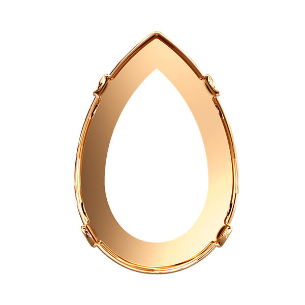 Swarovski Fancy Stone Settings 4327/S 40 x 27 mm Brass 3PH2OZ