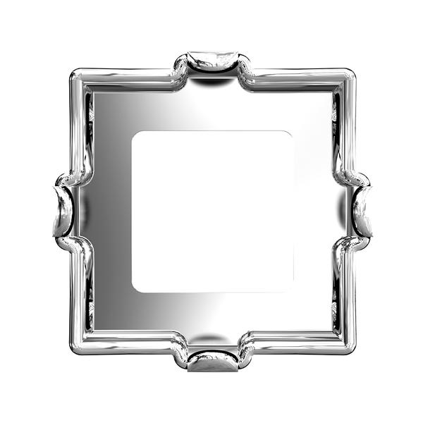 Swarovski Fancy Stone Settings 4418/S 6 mm Rhodium 3PH2OH