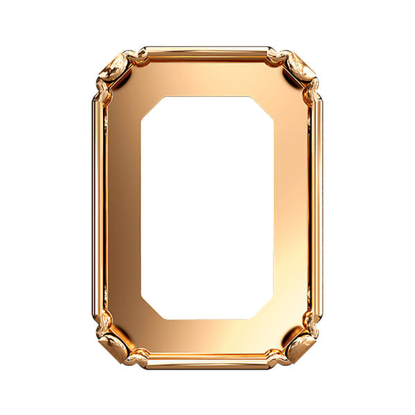 Swarovski Fancy Stone Settings 4610/S 14 x 10 mm Brass 3PH2OZ