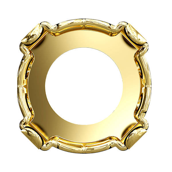 Swarovski Round Stone Settings 1088/S ss 35 Gold 3PH2O3