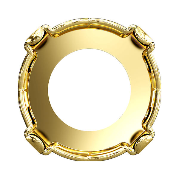 Swarovski Round Stone Settings 1088/S ss 45 Gold 3PH2O3