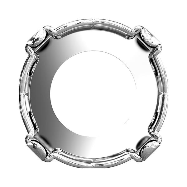 Swarovski Round Stone Settings 1088/S ss 45 Rhodium 3PH2OH