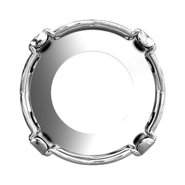Swarovski Round Stone Settings 1088/S ss 50 Rhodium 3PH2OH