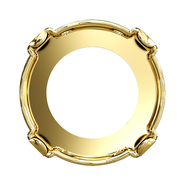 Swarovski Round Stone Settings 1122/S ss 47 Gold 3PH2O3