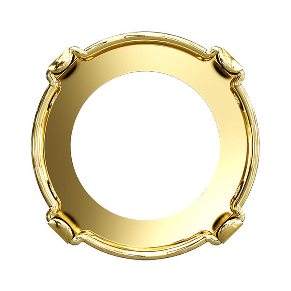Swarovski Round Stone Settings 1122/S 12 mm Gold 3PH2O3