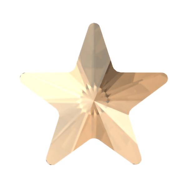 Swarovski Flatback Crystals 2816 5 mm Crystal Golden Shadow Unfoiled