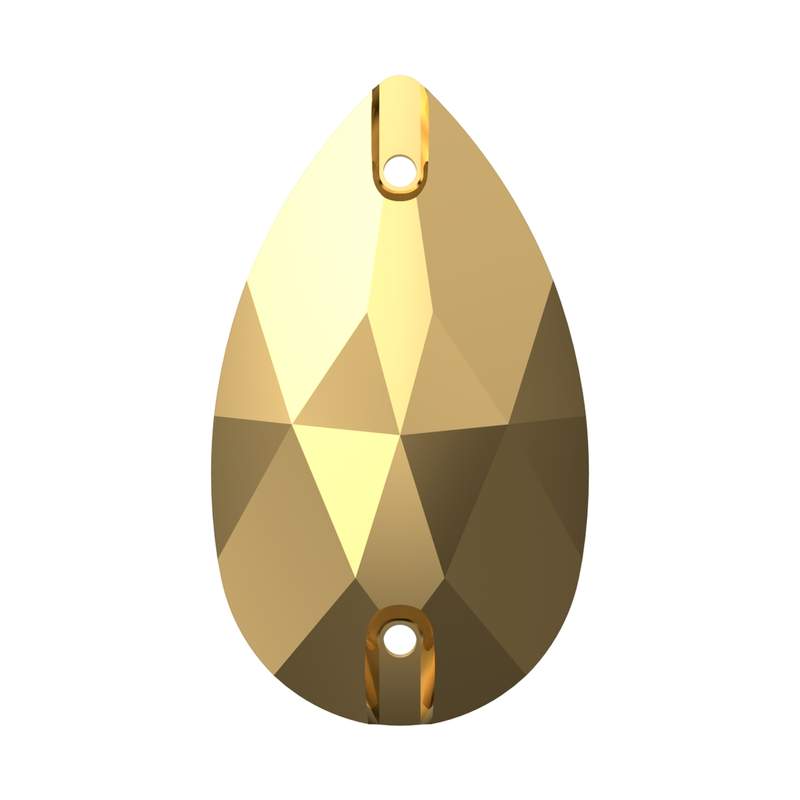 Swarovski Sew-on Crystals 3230 28 x 17 mm Crystal Aurum F