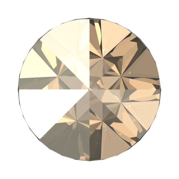 Swarovski Round Stones 1185 pp 14 Crystal Golden Shadow