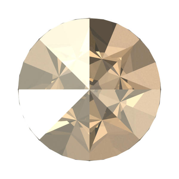 Swarovski Round Stones 1185 pp 22 Crystal Golden Shadow
