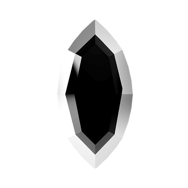 Swarovski Hotfix Crystals 2200/I 8 x 4 mm Jet Light Chrome Z M HF