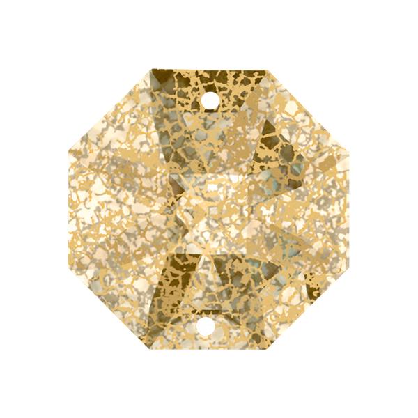 Swarovski Lighting Crystals 8116 14 mm Crystal Golden Patina