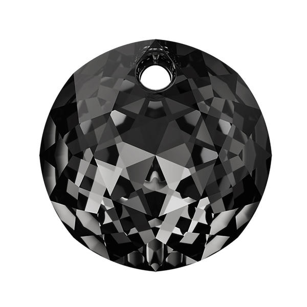 Swarovski Crystal Pendants 6430 8 mm Crystal Silver Night
