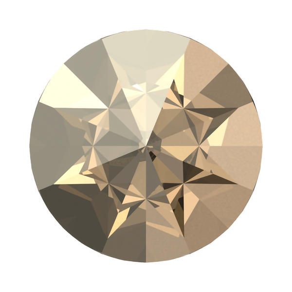 Swarovski Round Stones 1185 pp 9 Crystal Golden Shadow