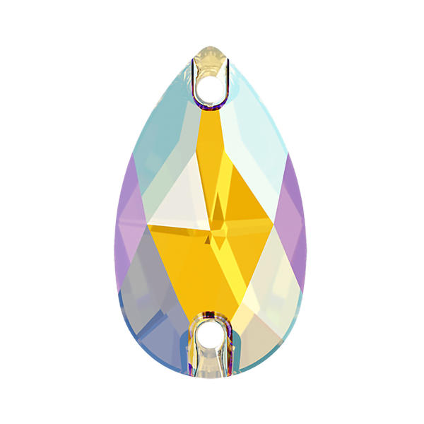 Swarovski Sew-on Crystals 3230 12 x 7 mm Light Topaz Shimmer F