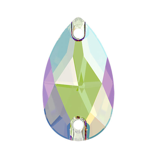 Swarovski Sew-on Crystals 3230 12 x 7 mm Erinite Shimmer F