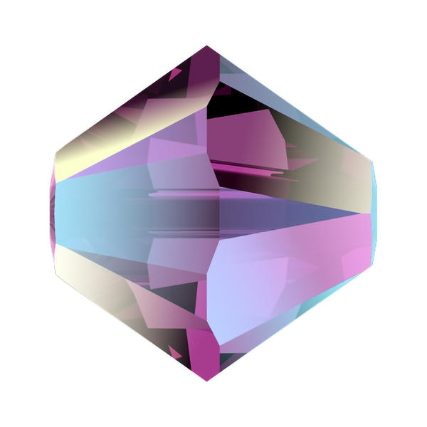 Swarovski Crystal Beads 5328 4 mm Amethyst Shimmer 2X